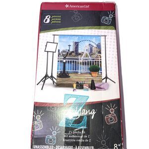 American Girl Z Yang's Media Kit 8 Pcs Screen Frame Reflector Tote Megap New